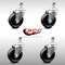 Service Caster 4 Inch SS Phenolic Wheel Swivel 1/2 Inch Threaded Stem Caster Set SCC-SSTS20S414-PHS-121315-4 - alternate 5